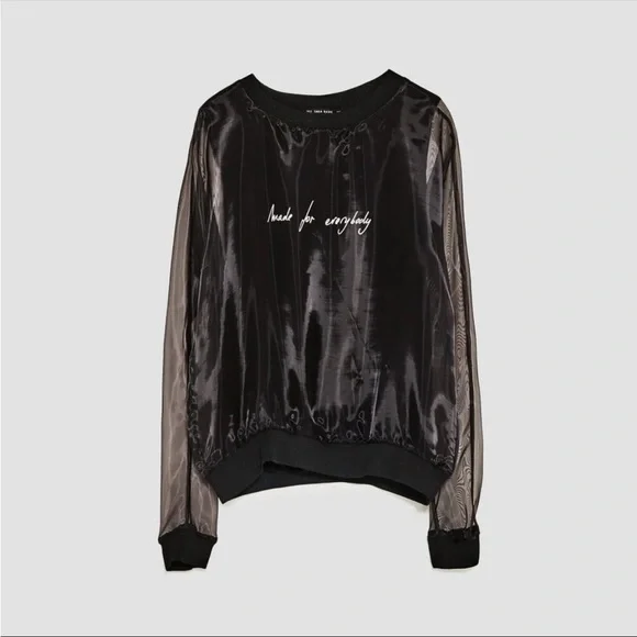📌 Zara Made For Everybody Sheer Mesh Top - Picture 3 of 6